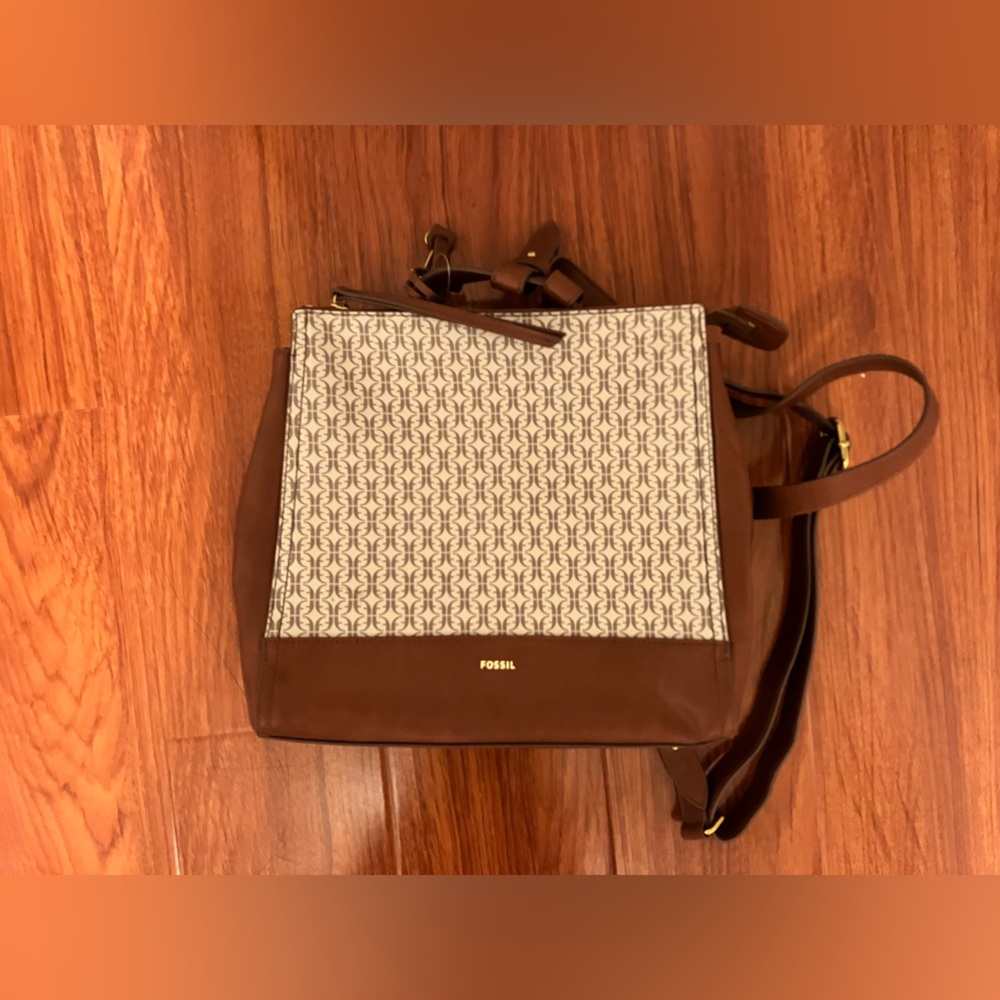 Fossil Elina Small Backpack Taupe/Tan